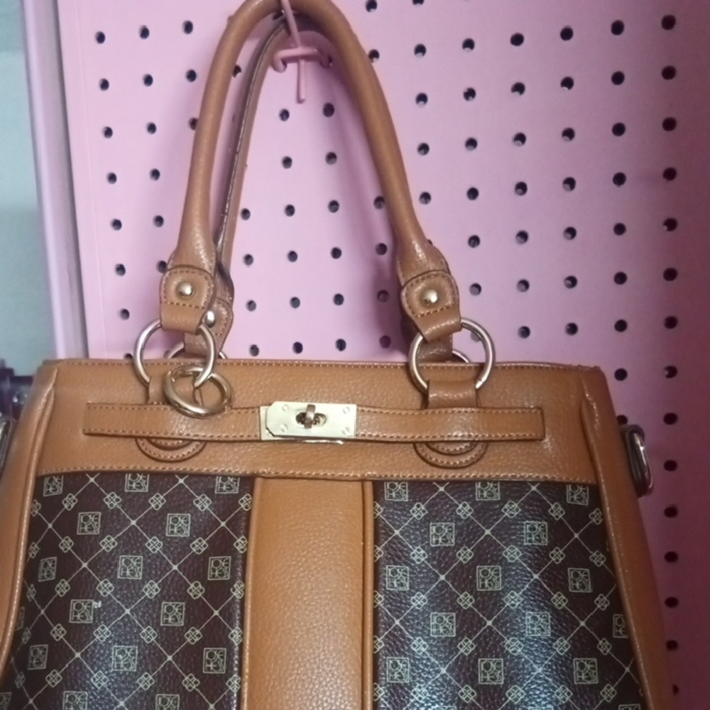 Chic Tan and Brown Satchel